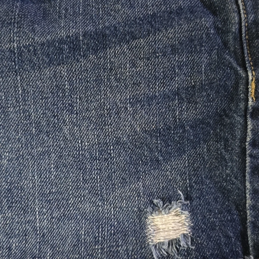 Mossimo Supply Co. High-Rise Distressed Denim Short Shorts, Size 14/32